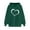 Green, variant on Njoeus Hoodies for Womens Cute Heart Print Sweatshirt Casual Fall Tops Long Sleeve Hooded Pullover with Pocket