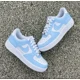 thumbnail image 1 of Custom “LIGHT BLUE” Ni&ke Air Force 1 Triple White Blue, 1 of 5