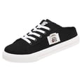 thumbnail image 2 of Women's Walking Mules Sneakers Slip on Canvas House Slippers Platform Backless Sneakers Wide Non Slip Chunky Sole Lace Up Breathable Flat Casual Sandals Round Toe Backless Tennis Shoes, 40, 2 of 3