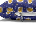 thumbnail image 4 of Cats Pet Bed, Sleeping Cats on Pillows in Starry Night Dreams Composition, Chew Resistant Pad for Dogs and Cats Cushion with Removable Cover, 24" x 39", Earth Yellow Royal Blue, by Ambesonne, 4 of 4