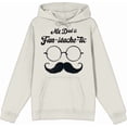 thumbnail image 4 of My Dad Is Fan-Tache-Tic Dad Jokes for Father's Day Adult Sand Long Sleeve Hoodie-Large, 4 of 6