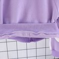 thumbnail image 5 of TOWED22 Baby Girl Clothes Fall Winter Toddler Outfits Long Sleeve Crewneck Sweatshirts Bell Bottoms Pants Girls Clothing Set,Purple,12-24 M, 5 of 9