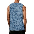 thumbnail image 6 of UDAUDU Tank Top for Men Cotton Sleeveless Comfortable Camo Shirts Muscle Gym Workout Causal Summer Tank Tops Blue 2XL, 6 of 6