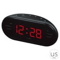 thumbnail image 1 of Reloj LED AM / FM Reloj despertador de escritorio electrónico Mesa digital Radio Regalo Suministros de oficina en casa Enchufe de EE. UU. kenally JJ24937-05B, 1 of 6