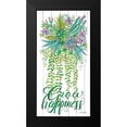 thumbnail image 2 of Jacobs, Cindy 11x18 Black Modern Framed Museum Art Print Titled - Grow Happiness, 2 of 5