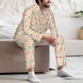 thumbnail image 6 of Bingfone Men's Pajama Set 2 Piece Loungewear PJs, Long Sleeve with Pajama Pants-Colorful Starfish, 6 of 7