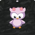 thumbnail image 4 of Inktastic Cute Pink and Purple Owl Girls Toddler T-Shirt, 4 of 5