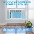 thumbnail image 2 of Bingirl 6000 BTU Window Air Conditioner with WiFi Remote, App Control, and Timer Function for Bedroom, Apartment, Living Room, 2 of 6