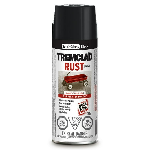 Peinture antirouille Tremclad en noir semi- 340g