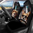 thumbnail image 2 of Uourmeti Vacation Themed Corgi Cartoon Pattern Car Accessories Set Lightweight Car Seat Covers Removable Anti-Slip Car Front Back Seat Covers, 2 of 9