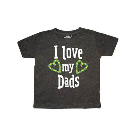 

Inktastic I Love my Dads- hearts Gift Toddler Boy or Toddler Girl T-Shirt