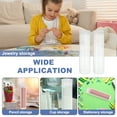 thumbnail image 6 of Uxcell Transparent Plastic Storage Tubes, 2 15/16" x 8" with Black Lid, 2 Set, 6 of 6