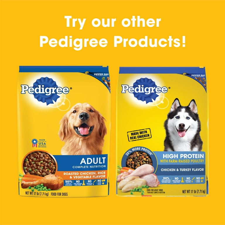 Pedigree high protein top dog food 50 lbs