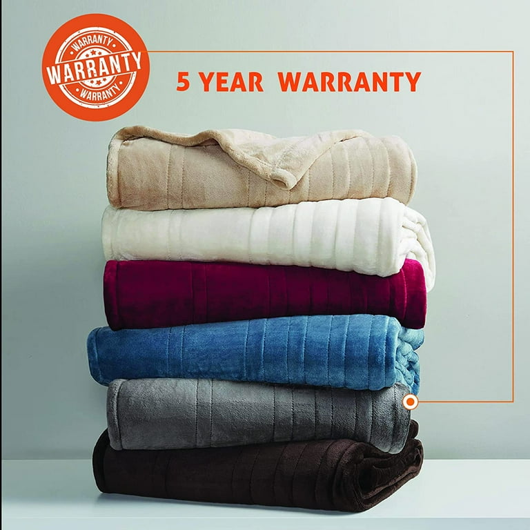 Degrees of comfort heated blanket blinking light hot sale