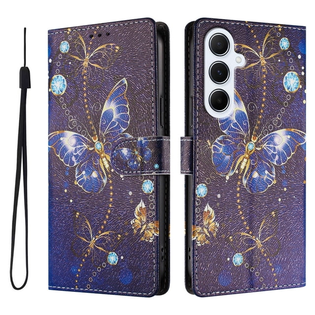 FOXDOCK Funda Tipo Cartera para Samsung Galaxy A56 con Soporte y Correa – Diseño de Patrones Lindos