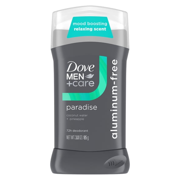 Dove Men Care Deodorant Stick Mood Boosting Scent Paradise 72h Odor Protection, 3 oz
