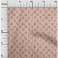 thumbnail image 2 of oneOone Georgette Viscose Rose Brown Fabric Aian Batik Craft Projects Decor Fabric Printed By The Yard 42 Inch Wide, 2 of 4