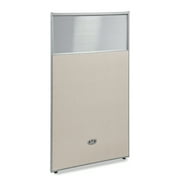 OFM RiZe Series Model PG6331 63" x 31" Vinyl Panel with Polycarbonate, Beige with Gray Frame