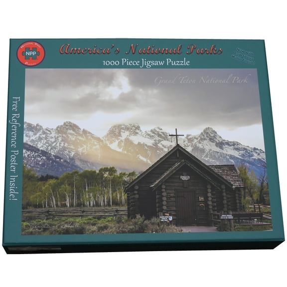 National Park Puzzles Grand Teton National Park Spring at the Chapel 1000 piece jigsaw puzzle