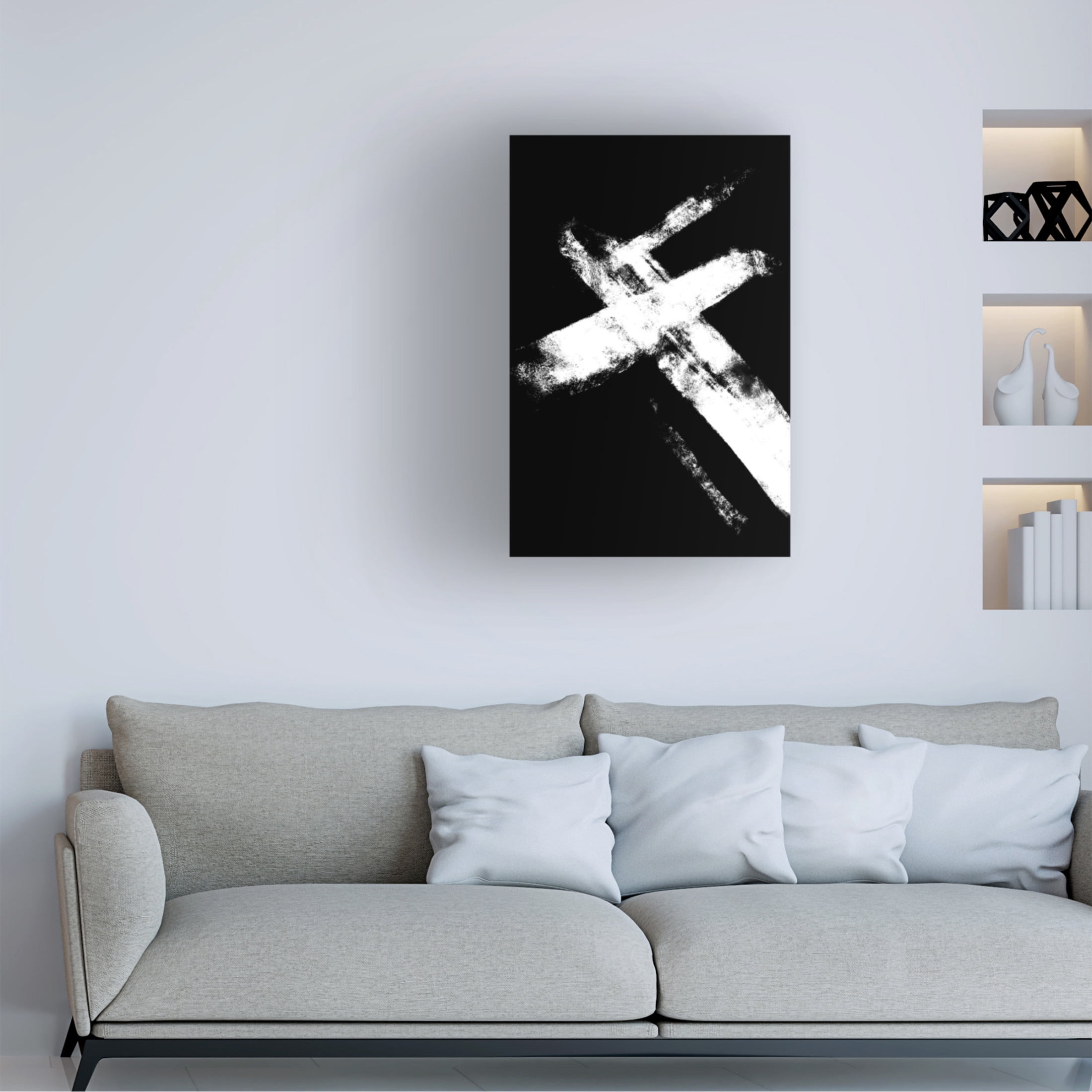 Trademark Fine Art Pictufy Studio Negatives 006 Crossed Canvas Wall Art