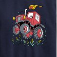 thumbnail image 3 of Instant Message - Monster Tractor - Toddler & Youth Crewneck Fleece Sweatshirt, 3 of 6