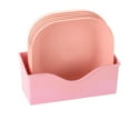 thumbnail image 1 of Fruit Tray Fruit Plate Tray Multipurpose Salad Dish Eco Friendly Kitchen Dinner Plate For HouseholdPink 5 Deep Plate Base, 1 of 1