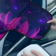 thumbnail image 4 of FORUDESIGNS Galaxy Butterfly Daisy Pattern Car Windshield Cover for Ice and Snow, Upgraded Thicken Auto Waterproof Frost Cover Automotive Windshield Protector Car Accessories for All Weather, 4 of 6