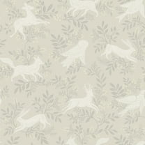 Chesapeake Revelry Taupe Forest Frolic Wallpaper