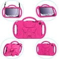 thumbnail image 7 of BMOUO Kids Case for Samsung Galaxy Tab A11+ Plus 11" 2026 / A9+ Plus 11 Inch 2023, with Strap, Shockproof Lightweight Handle Stand with Lanyard For Kids , Rose, 7 of 7