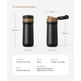 thumbnail image 2 of Portable French Press Coffee Maker Car-Go Vacuum Insulated Bottle, Travel French Coffee Maker With Unique Filter Stainless Steel Tea/Coffee Mug For Camping, 320ML, 2 of 8