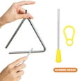 thumbnail image 2 of WEUVEB Batteurs Triangulaires Musicaux 10 Pcs Maillets en Fer Sûrs pour les Mains, 2 of 7