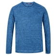 thumbnail image 1 of Regatta - Camiseta Jaspeada Burlow Manga Larga Hombres (Azul Náutico Jaspeada), 1 of 3