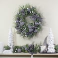 thumbnail image 2 of Northlight Real Touch™ Winter Foliage and Berries Artificial Christmas Wreath - 24" - Unlit, 2 of 7