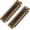 Brown 2PCS, variant on 2x14 Inch Floor Register 2 Pack - Heavy Duty Steel Walkable Floor Vents - Easy Adjust Air Supply Lever - Rust Proof Registers, Grilles & Vents (Brown)
