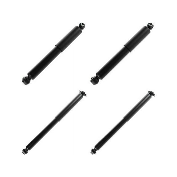 Front and Rear Shock Absorber Set 4 Piece - Compatible with 1988 - 2000 GMC K2500 1989 1990 1991 1992 1993 1994 1995 1996 1997 1998 1999