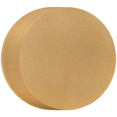PAMINGONO Food Paper Pads Parchment Light Brown 100 Sheets 8 Inches