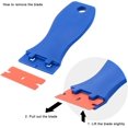 thumbnail image 4 of 2 pcs Scraper for Vitroceramic Glass Plate Scraper with 100 plastic squeegees, for removing labels, glue, paintStickers and decals, 4 of 5