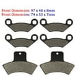 thumbnail image 2 of Motorcycle Parts Front Rear Brake Pads Disks For POLARIS ATV For Trail Blazer 250 400 For Boss 325 330 For Xplorer 400 500 4x4 For Magnum 455cc, 2 of 5