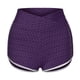 thumbnail image 2 of Pantalones cortos de yoga BLESIY de cintura alta para mujer Morado M, 2 of 8