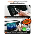 thumbnail image 3 of Adaptador Inalámbrico Carplay, 2 en 1 Apple Carplay y Adaptador Automático Android Convierte Cableado a Dongle Inalámbrico para Apple Android, Plug and Play para iOS 10+ y Android 10+, Negro, 3 of 7
