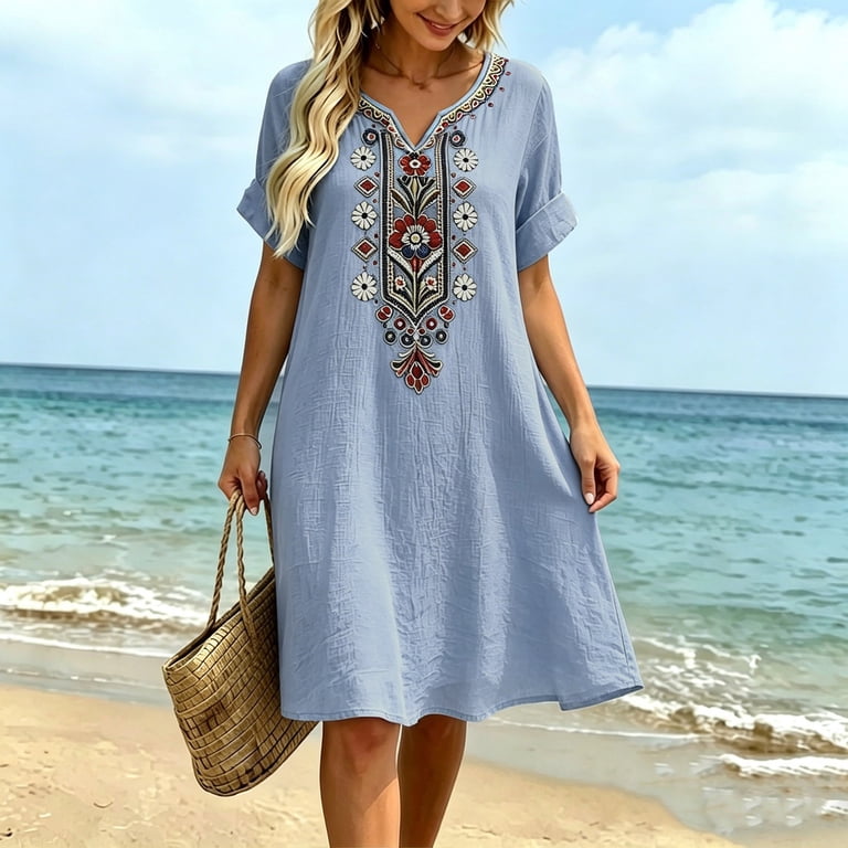 flowy smock dress Chiffon Smock Dress