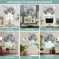 thumbnail image 6 of Dinosaurs Boy Tie Up Curtain Valance for Window, Adjustable Rod Pocket Window Curtains Shades, Gray Funny Cartoon Forest Animals Light Filtering Valance Drapes for Kitchen Living Room Bedroom 42"x63", 6 of 9