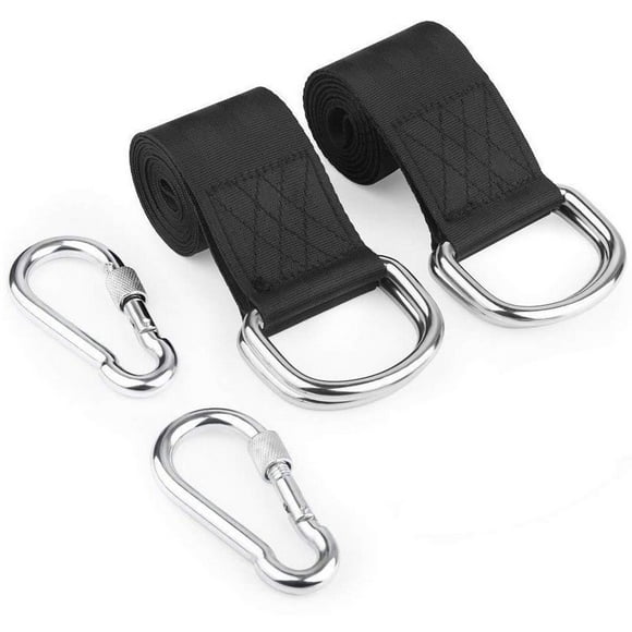 AIVOOF Tree Swing Straps 2 PCS Tree Swing Hanging Kit 5ft Swing Straps Holds 2200 lbs with 2 Safer Lock Snaps Perfect for Swing Seat Plank Hammock