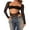 Black, variant on Rdhnmea Women’s Lace Bodysuit Long Sleeve Solid Color Cutout Leotard Tops