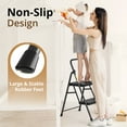 thumbnail image 6 of Jocauto 2 Step Ladder, Folding Step Stool for Adults with Wide Anti-Slip Pedal, Sturdy Portable 2 Step Stool, Lightweight, Black, 6 of 7
