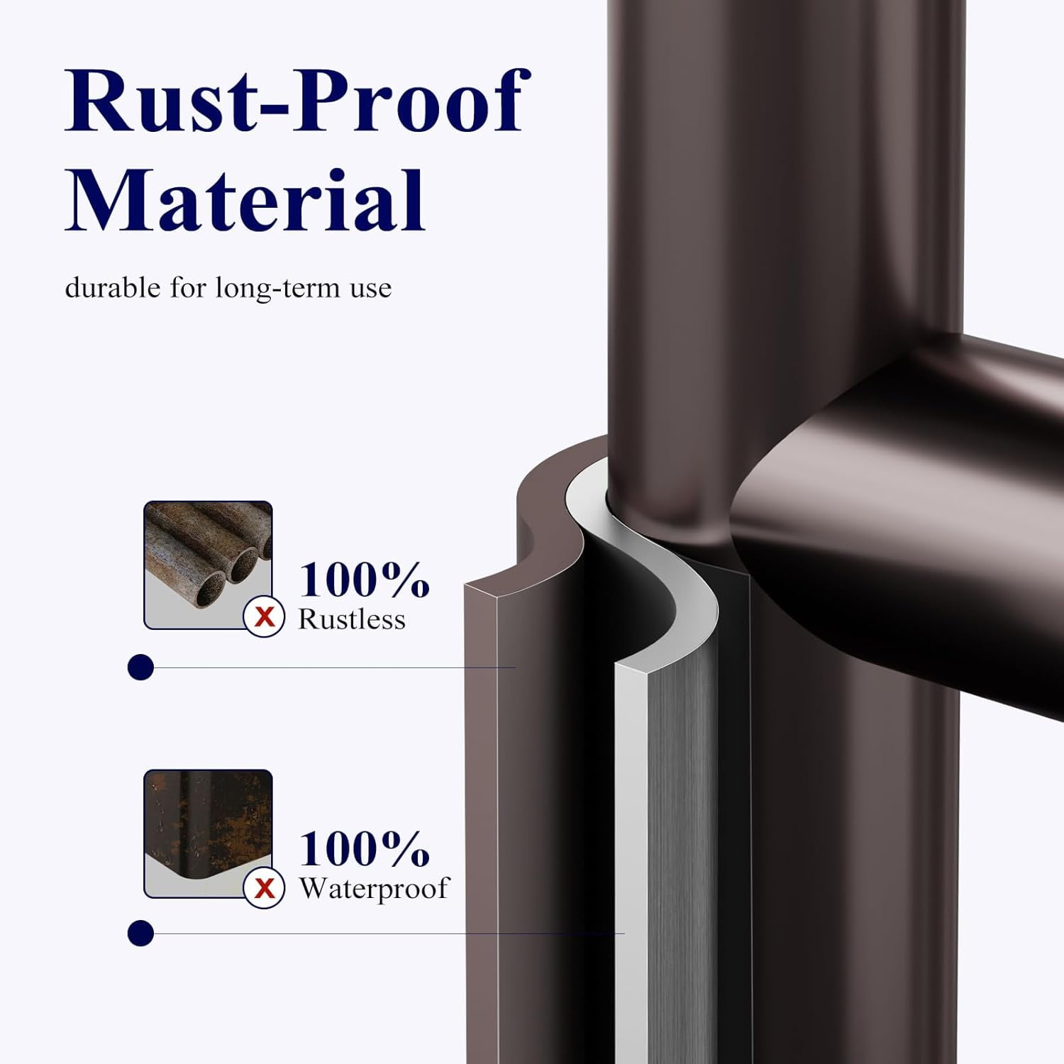 Toilet Paper Holder Free Standing – Rustproof Metal Toilet Paper Stand for 4 Rolls with Anti-Slip Base and Shelf for Phone & Small Items, Bathroom Organizers and Storage, Medium