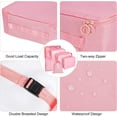 thumbnail image 3 of Juyafio Packing Cubes for Travel 7 Pcs Foldable Set Lightweight Luggage Organizers(Pink), 3 of 7