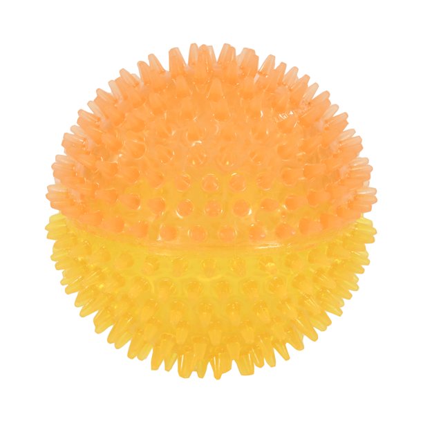 Vibrant Life Fetch Buddy Spikey Ball Dog Toy, Color May Vary, Chew Level 3