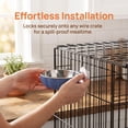 thumbnail image 4 of Stainless Steel Dog Bowl for Crate, Hanging Pet Water Feeder Cage Food Dish, No Spill Adjustable Hook On Bowl for Small Medium Dogs Cats, AKLJWH, 4 of 6