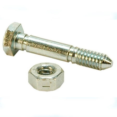 (1) Aftermarket Replacement Snow Thrower Shear pin and Nut John Deere 524D 724D (Best In Show Nuts)